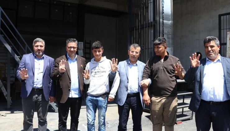 Ak Vekil Cevheri’ye Halfeti’den Tam Destek