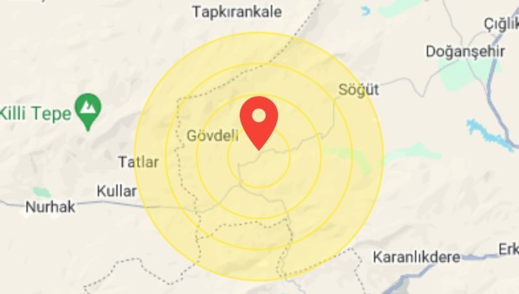Son dakika Malatya’da 4.7 deprem