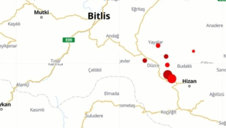 Bitlis’te deprem