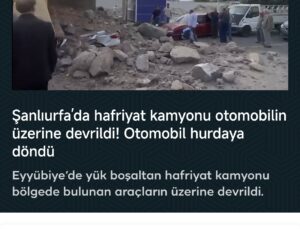 SON DAKİKA | Şanlıurfa’da Hafriyat Kamyonu Dehşeti! Araçların Üzerine Devri̇ldi